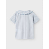 Lil'Atelier Zen Blue Nmfhazelle Ss Loose Shirt Lil