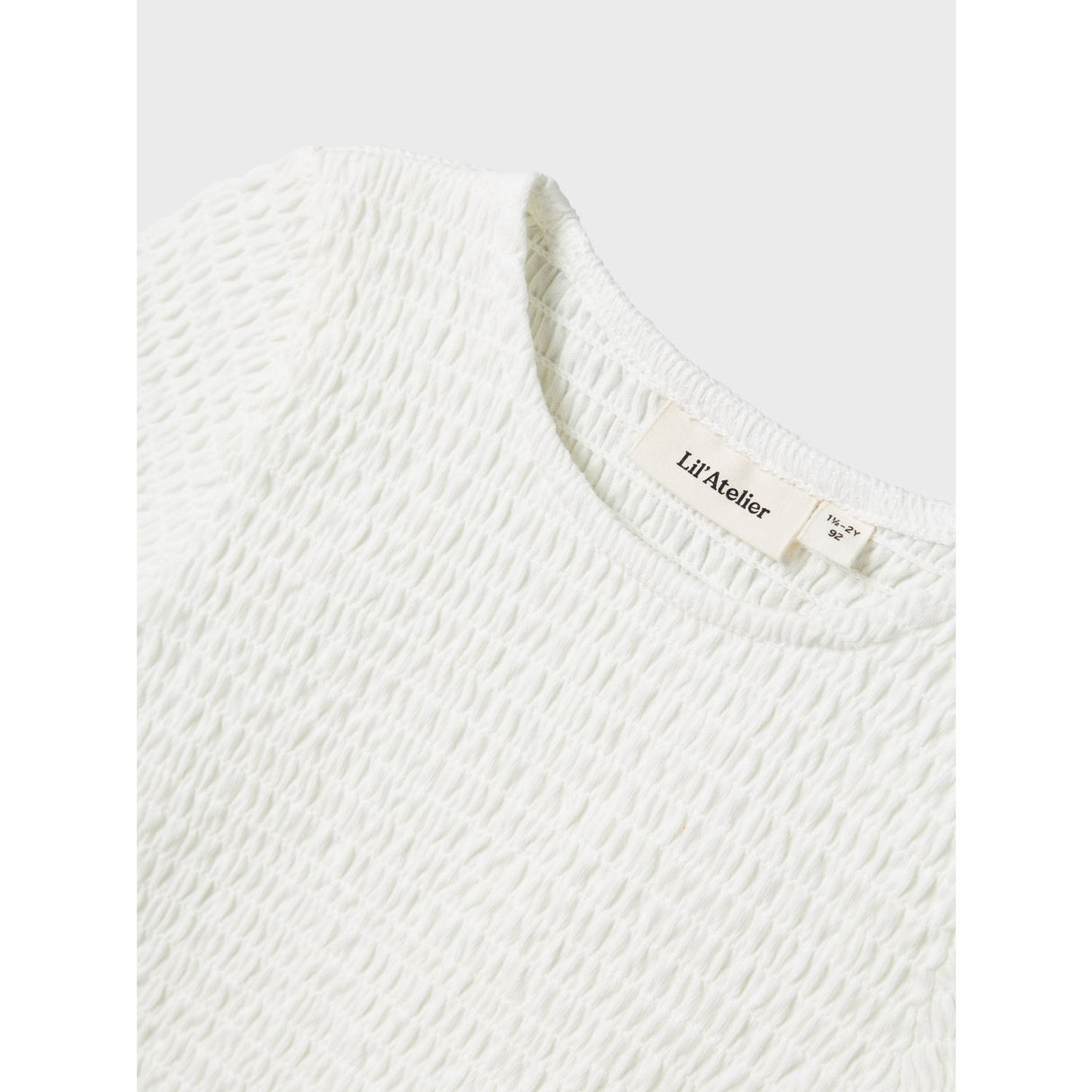 Lil'Atelier Coconut Milk Nmfjacoba Ss Short Slim Top Lil