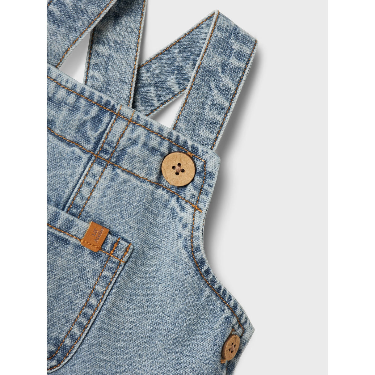 Lil'Atelier Light Blue Denim Nbmhilbert Dnm Shortoverall 1118-Hl Lil