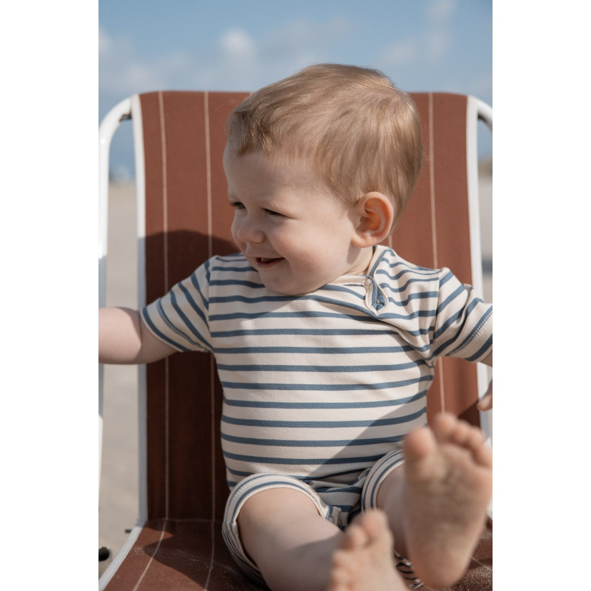 Petit Piao Blue Mirage Summer Romper S/S Sum Printed