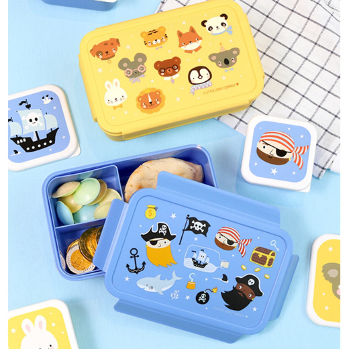 A Little Lovely Company Animal Friends Bento Lunch Box