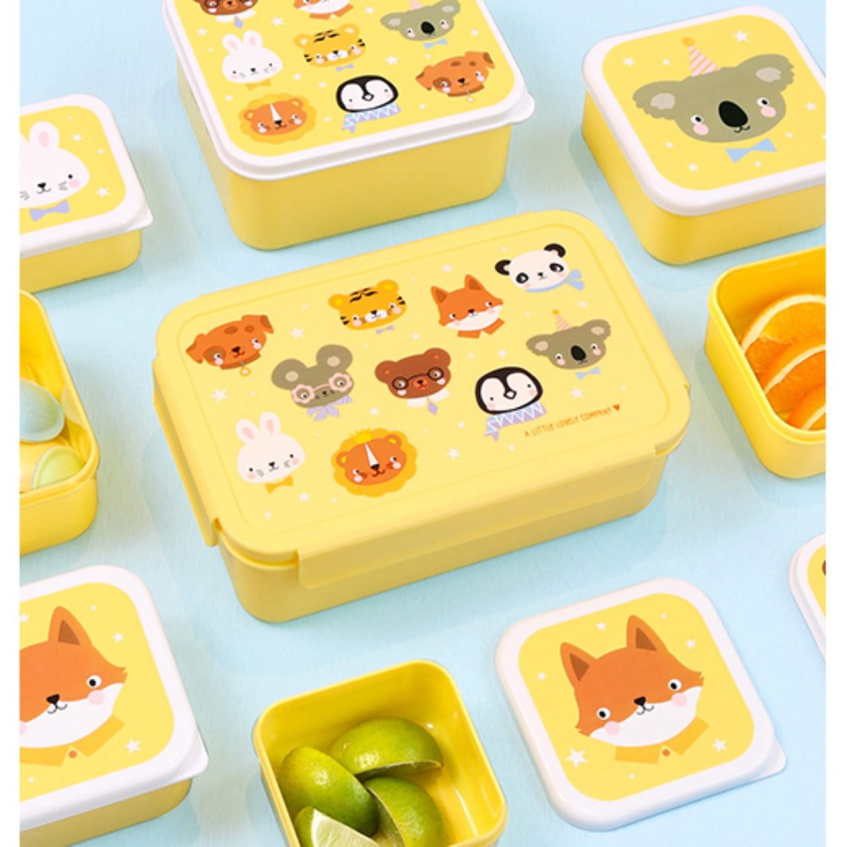 A Little Lovely Company Animal Friends Bento Lunch Box