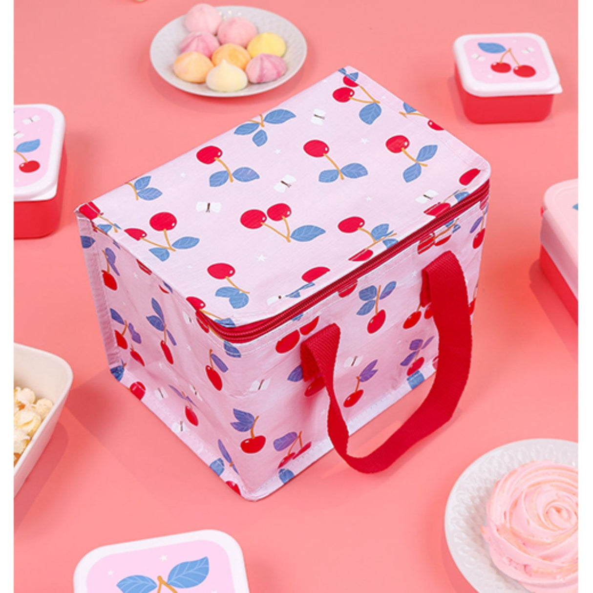 A Little Lovely Company Cherries Cooler Bag
