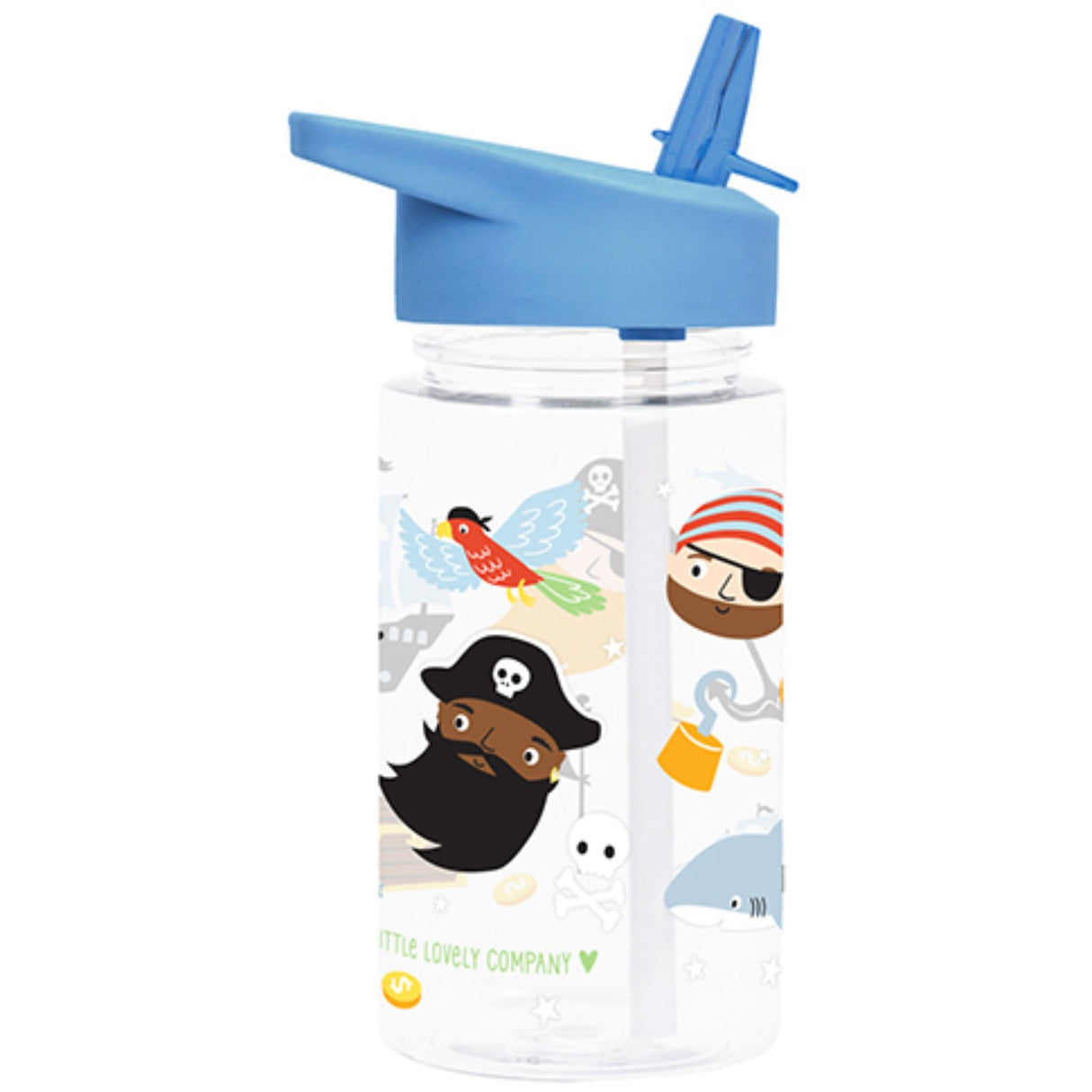 A Little Lovely Company Pirates Water Bottle