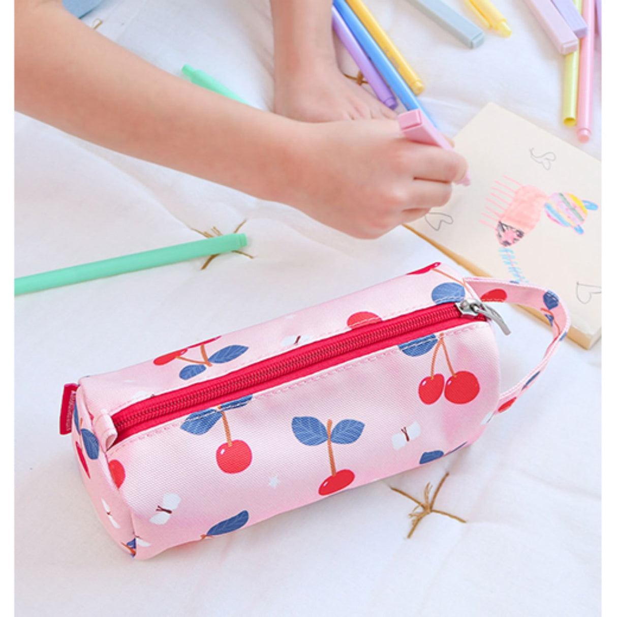 A Little Lovely Company Cherries Pencil Case