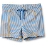 Wheat Blue Swim Stripe Swim Shorts Ulrik