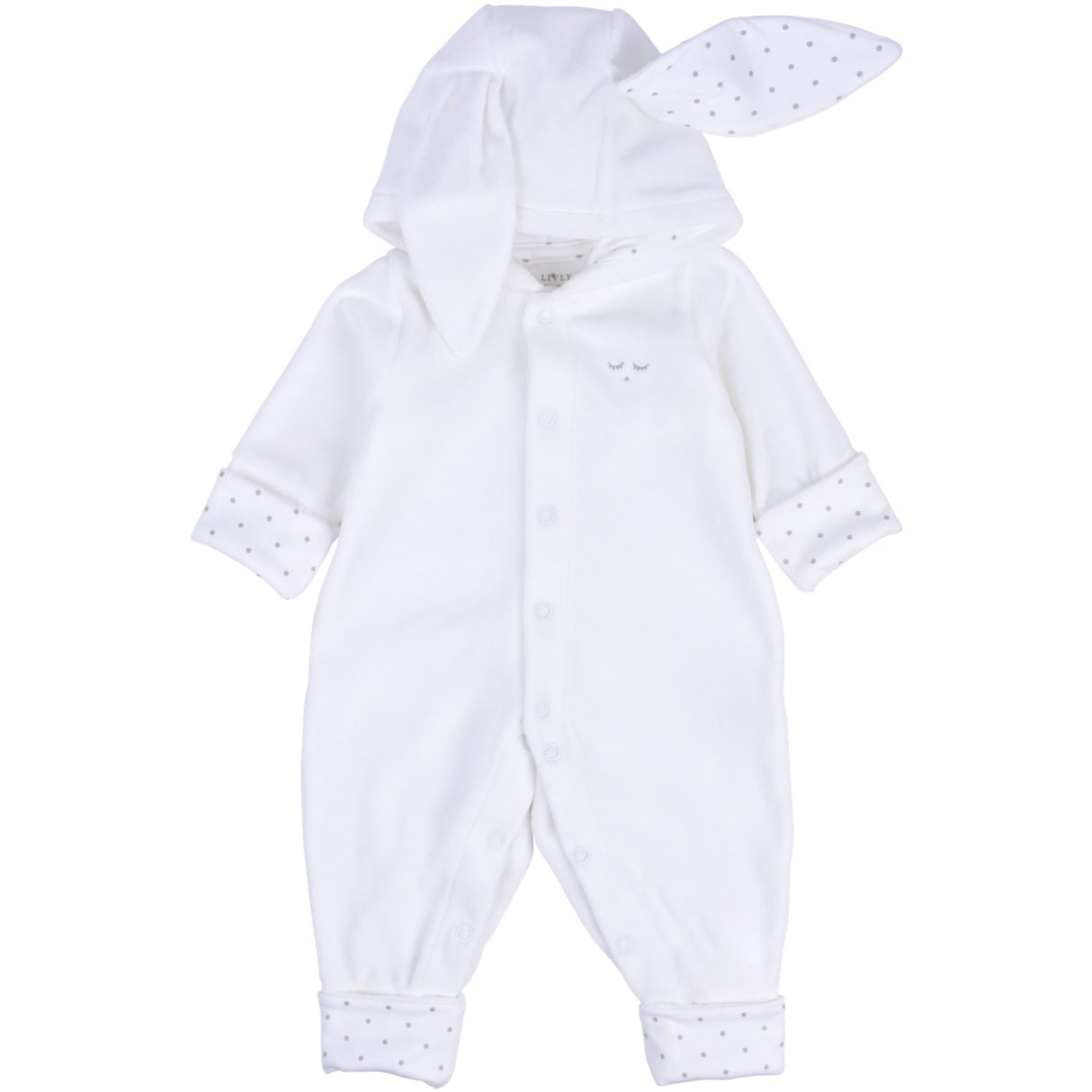 Livly White Plush Bunny Overall