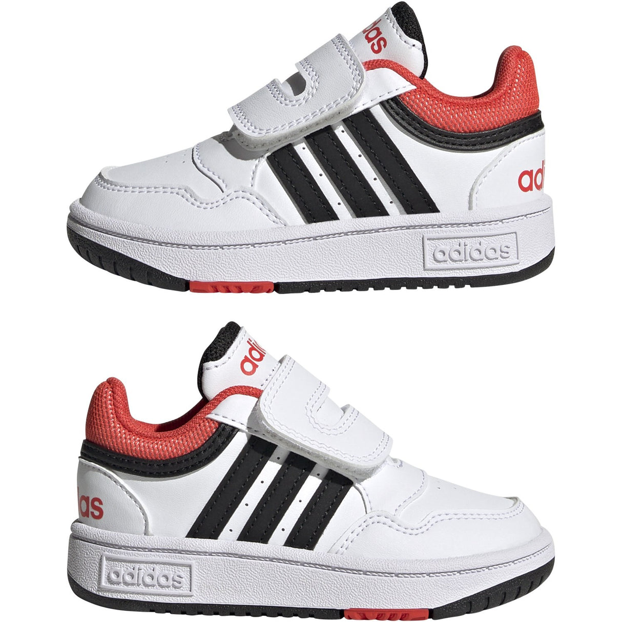 adidas Originals Ftwr White/Core Black/Bright Red Hoops 3.0 Cf I Sneakers