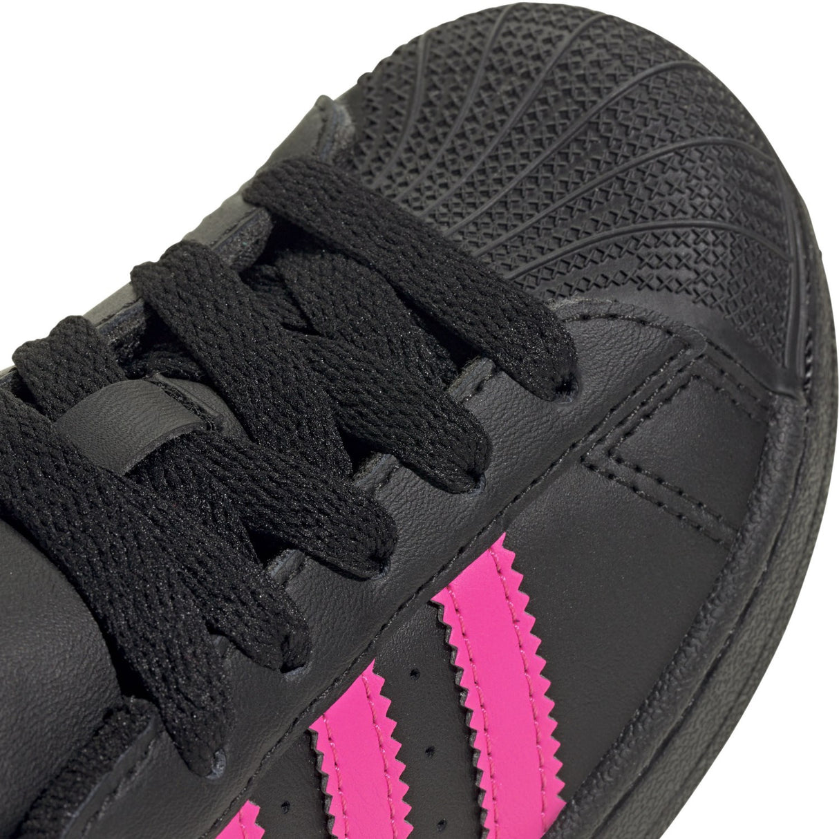 adidas Originals Core Black/Lucid Pink/Core Black Superstar Ii C Sneakers