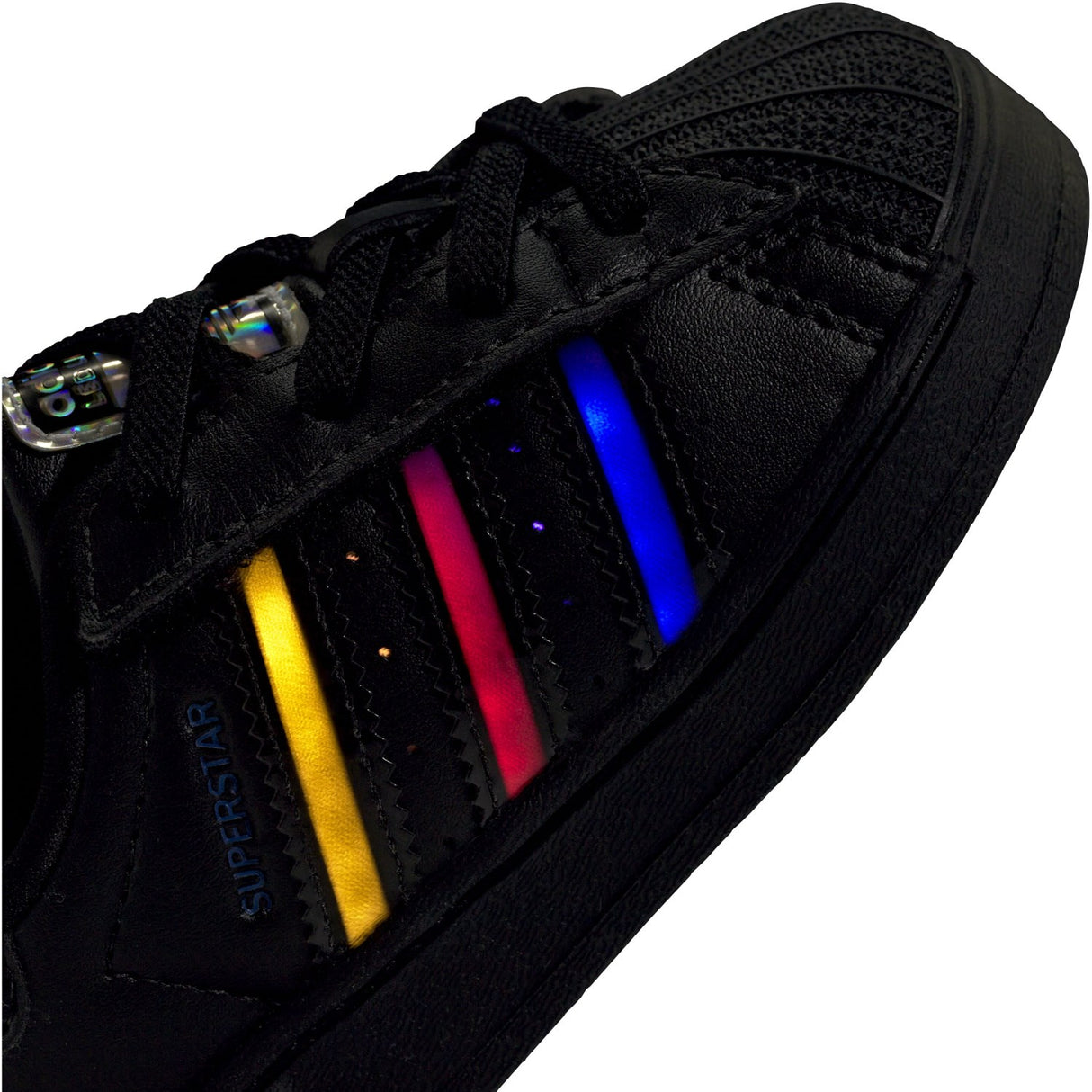 adidas Originals Core Black/Core Black/Preloved Violet Superstar Led Lights Cf El I Sneakers