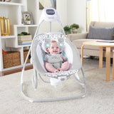 Ingenuity Grey Simplecomfort™ Compact Soothing Swing & Rocker™ - Raylan™