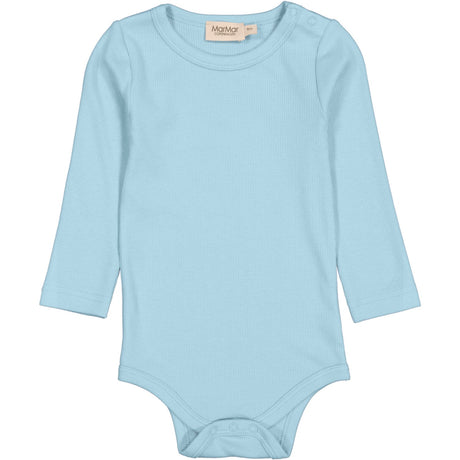 MarMar Modal Fine Rib Heavenly Blue Plain Body LS Body