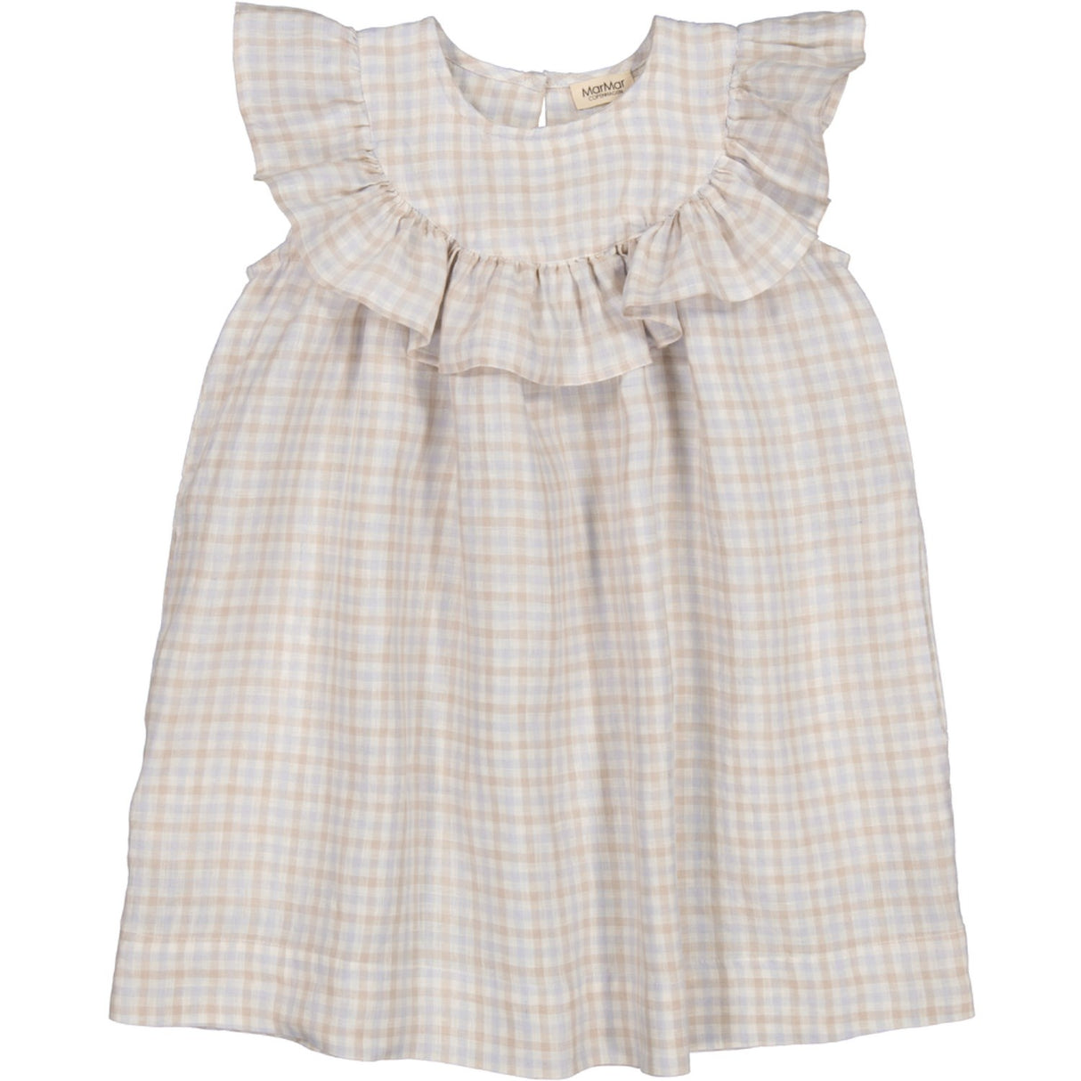 MarMar Fine Linen Summer Check Drine SS Dress