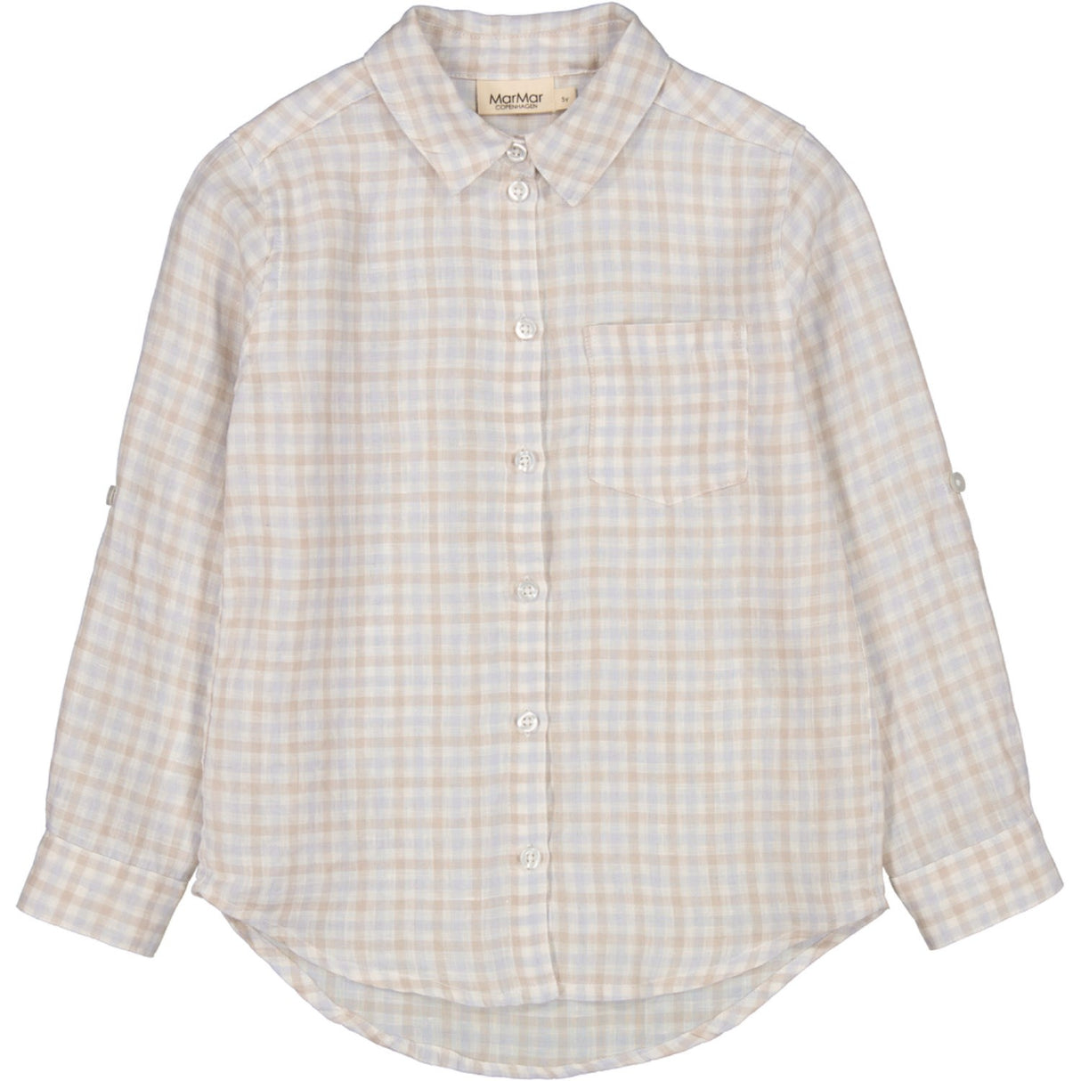 MarMar Fine Linen Summer Check Tommy Shirt