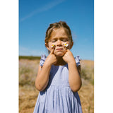 MarMar Fine Cotton Navy Stripe Danita Frill Dress