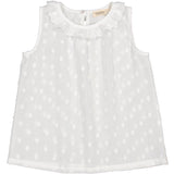 MarMar Dobby Dots Gentle White Talsa Top