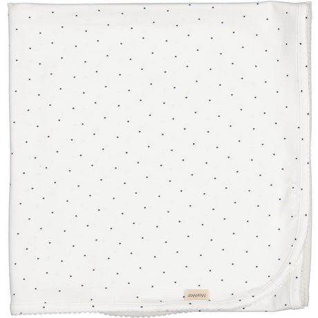 MarMar Modal Smooth Print Blue Dot Alida Blanket