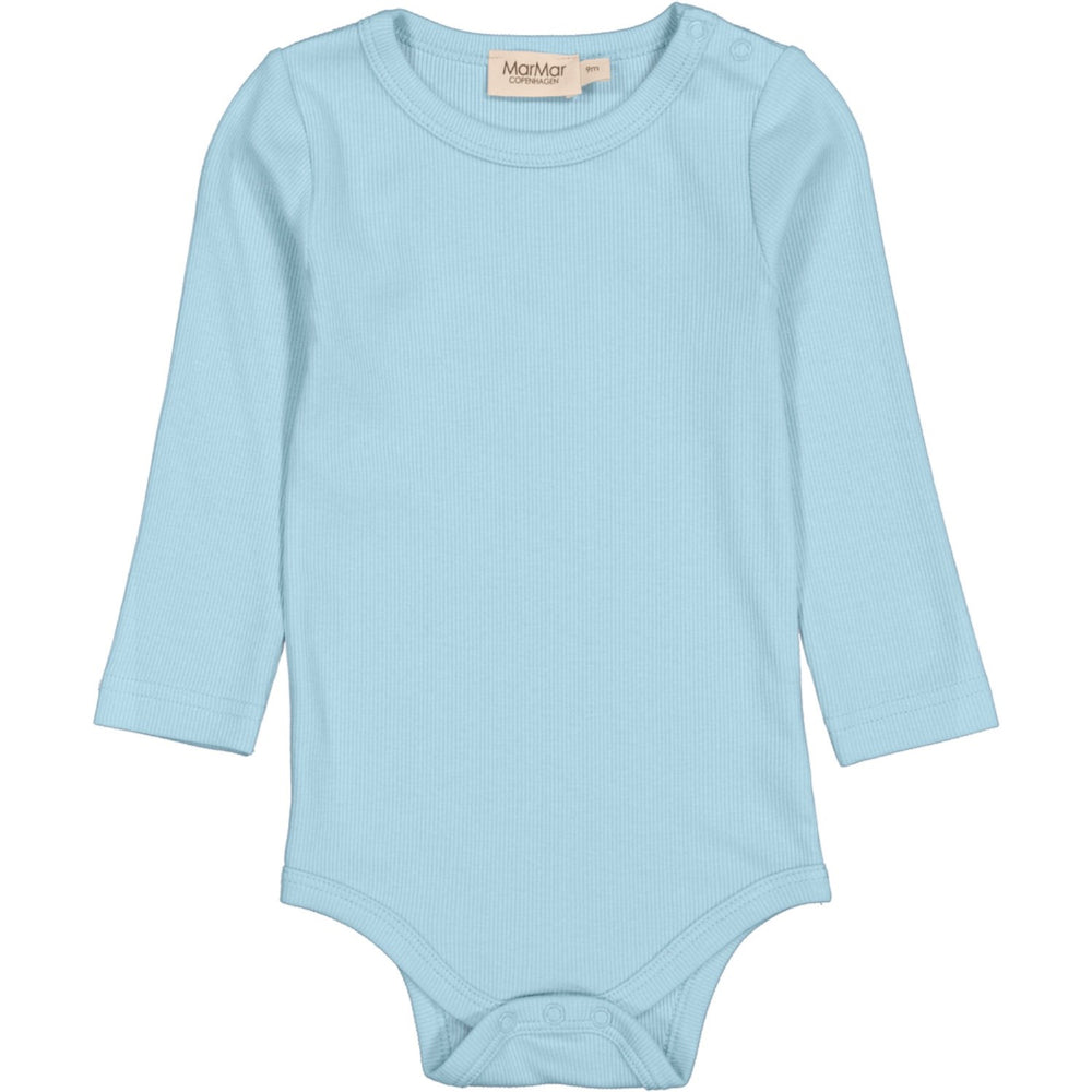 MarMar Modal Fine Rib Heavenly Blue Plain Body LS Body