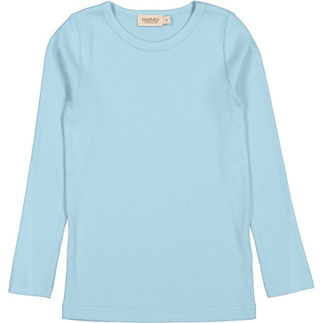MarMar Modal Fine Rib Heavenly Blue Tani Blouse