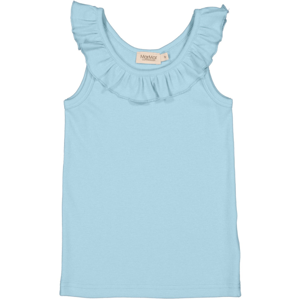 MarMar Modal Fine Rib Heavenly Blue Tamar Top