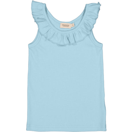 MarMar Modal Fine Rib Heavenly Blue Tamar Top