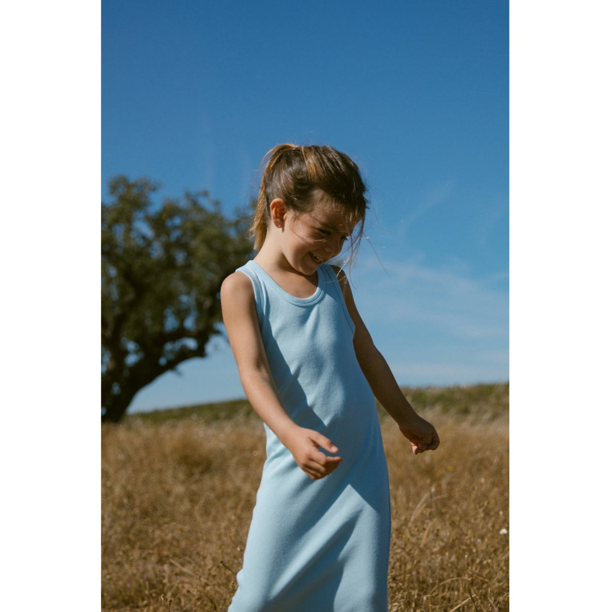 MarMar Modal Fine Rib Heavenly Blue Dudu Dress