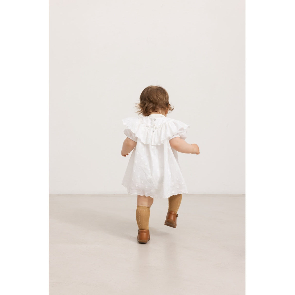 MarMar Dobby Dots Gentle White Delsa B Dress