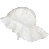 MarMar Dobby Dots Gentle White Alba Baby Long Summer Hat