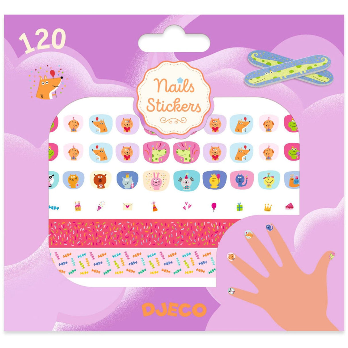 Djeco Nail stickers, Happy Birthday!