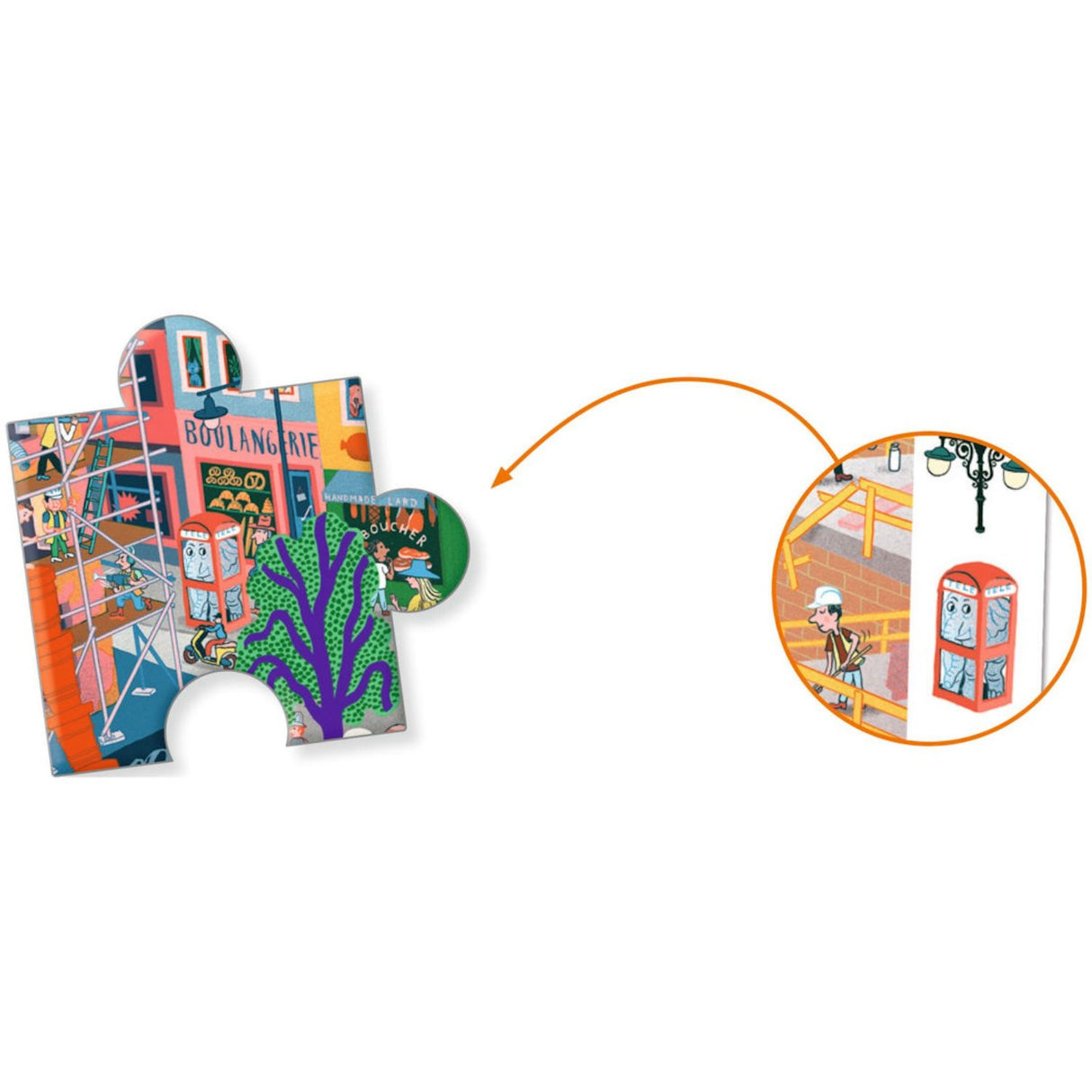 Djeco Observation Puzzle, The City - 200 Pieces