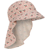 Konges Sløjd Cherry Pink Motif Merle Frill Sun hat Grs
