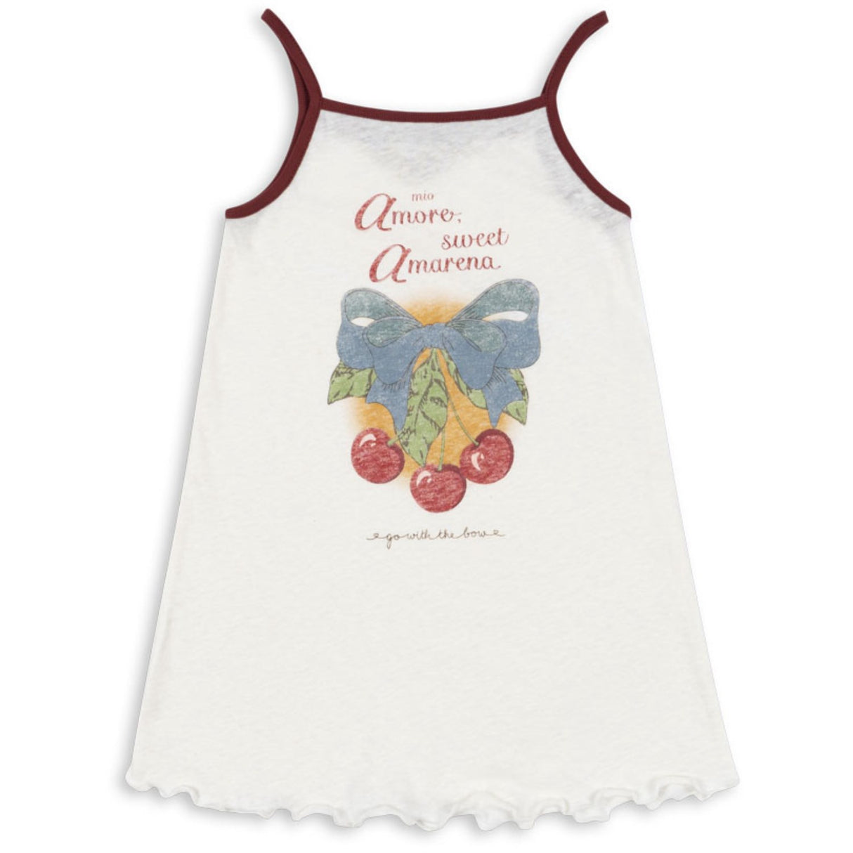 Konges Sløjd Off White/Amarena Era Strap Dress Ocs