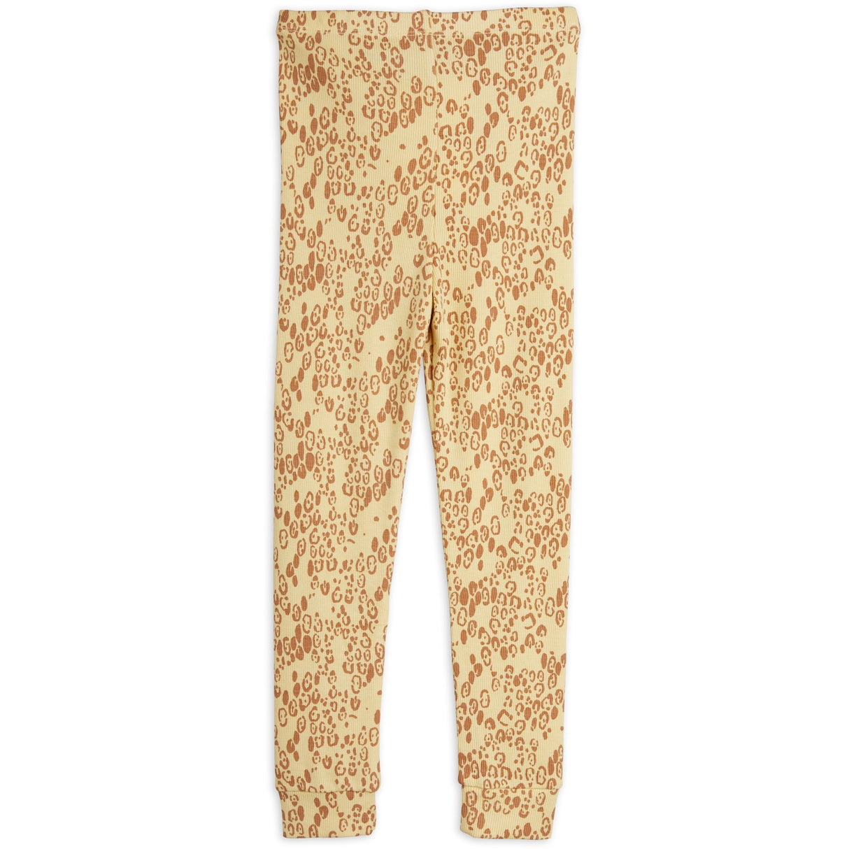 Mini Rodini Beige Mini Leopard AOP Leggings