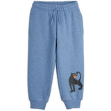 Mini Rodini Blue Panther Sp Melange Sweatpants
