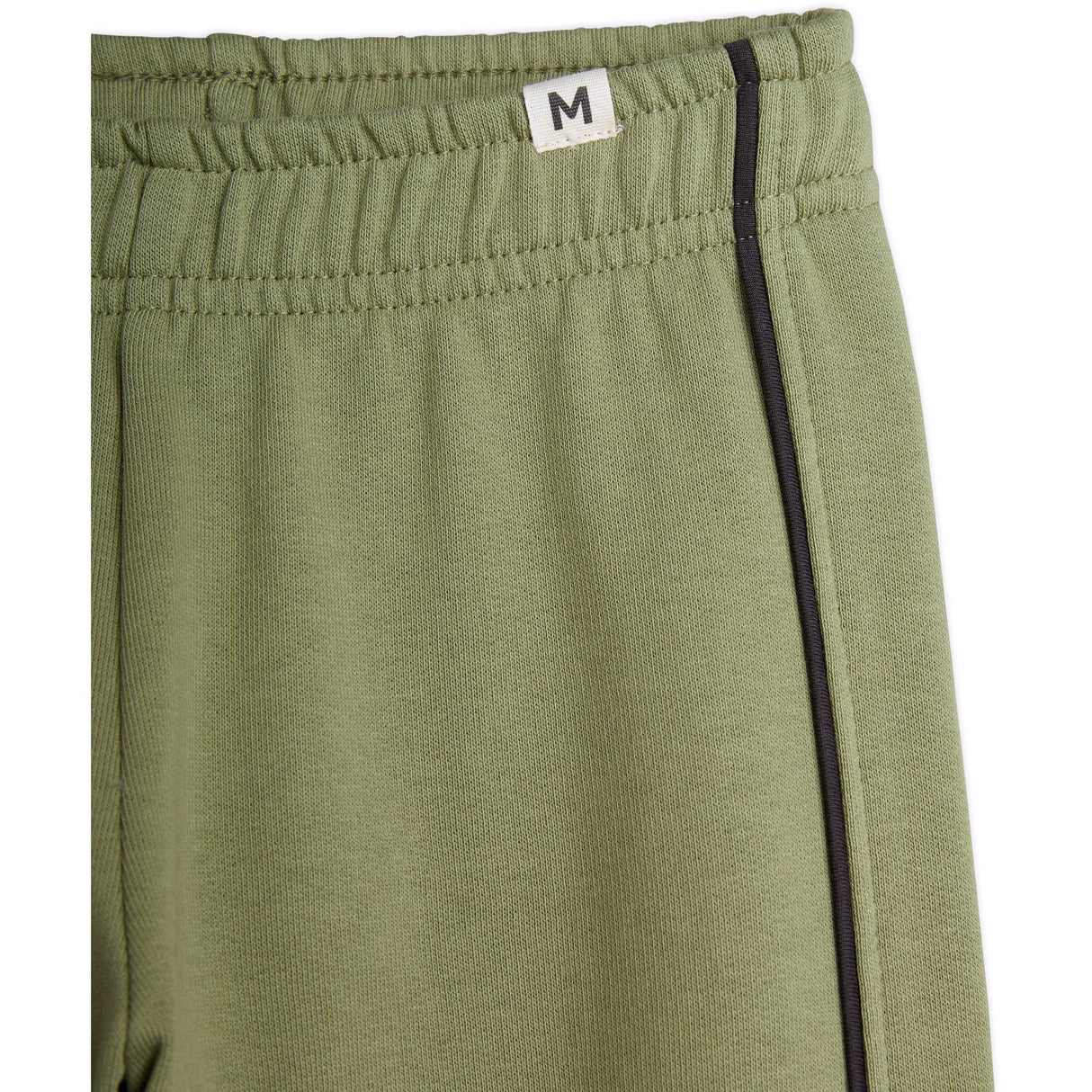 Mini Rodini Green Plain Piping Sweatpants