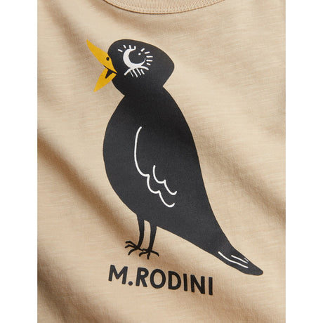 Mini Rodini Beige Blackbird Sp Ss Tee