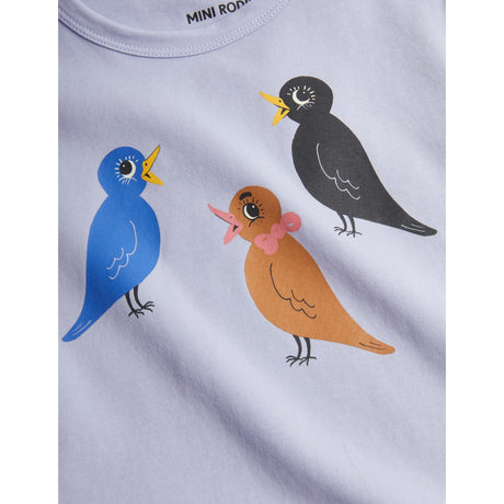 Mini Rodini Purple Birds Sp Ss Tee