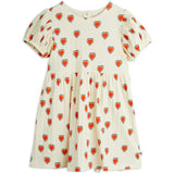 Mini Rodini Offwhite Outlined Hearts AOP Dress
