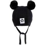 Mini Rodini Black Fine Knit Baby Hat