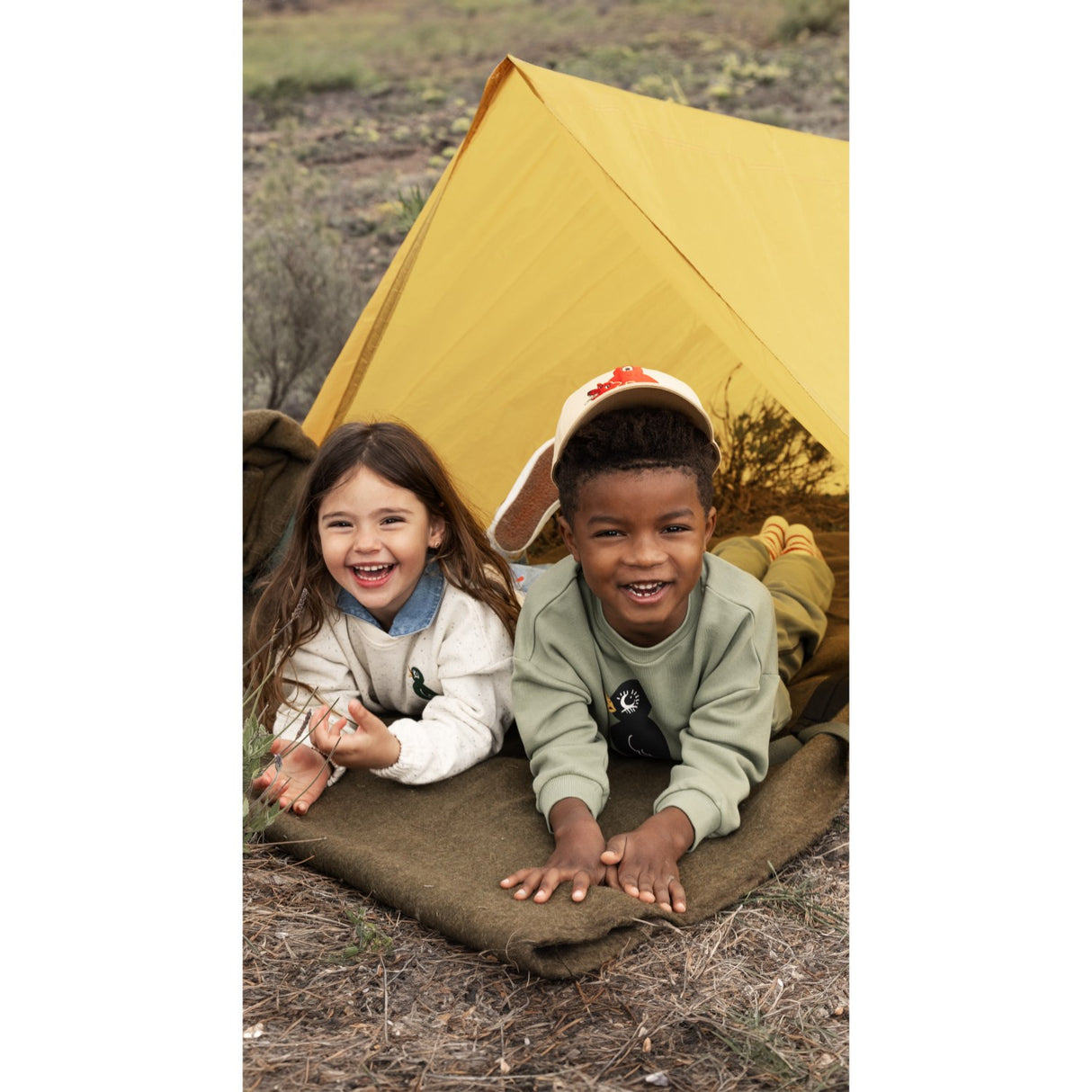 Mini Rodini Offwhite Bird Emb Neps Sweatshirt