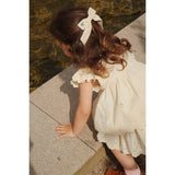 Konges Sløjd Pearled Ivory Velvet Bow Pearly Hair Clip