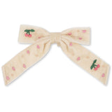 Konges Sløjd Pearled Ivory Velvet Bow Pearly Hair Clip