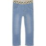 Name It Light Blue Denim Lurex Hearts Nmfsalli Slim Swe Jeans 1190-Bo Noos