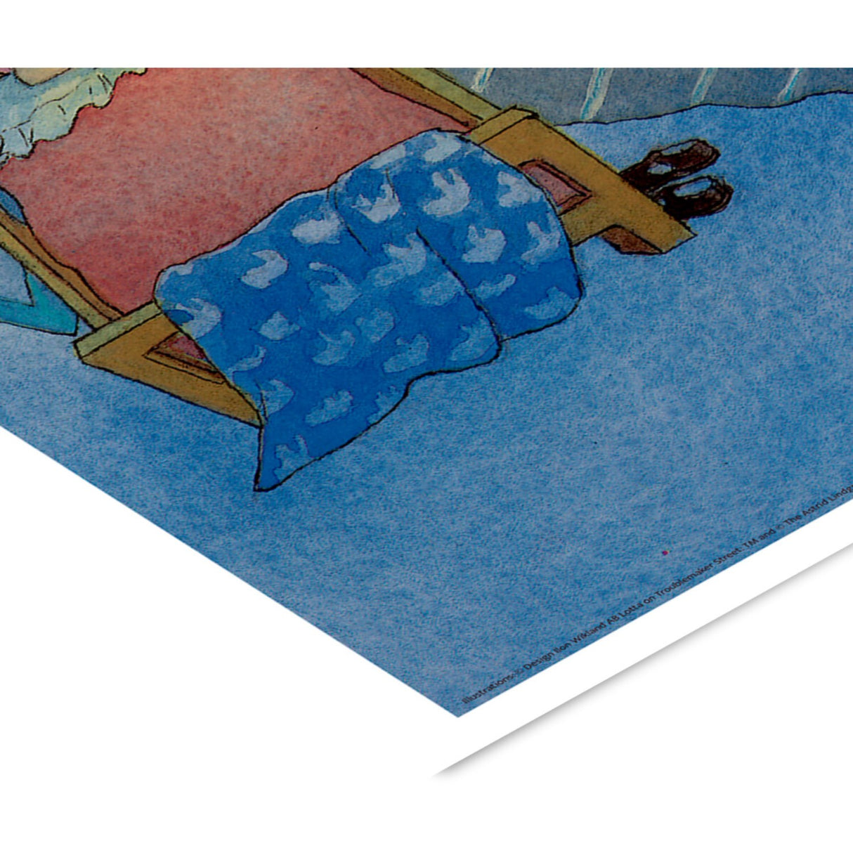 Poster & Frame Astrid Lindgren - Goodnight - Lotta On Troublemaker Street