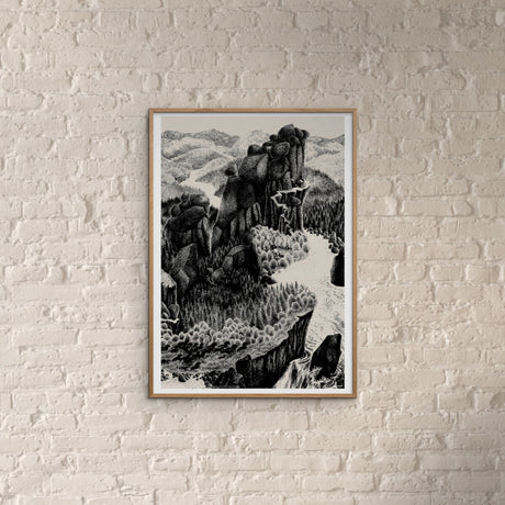 Poster & Frame Astrid Lindgren - Mountains - Ronja The Robbers Daughter