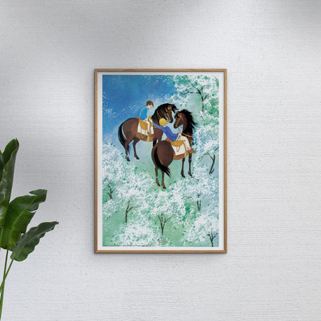 Poster & Frame Astrid Lindgren - Riding - The Brothers Lionheart