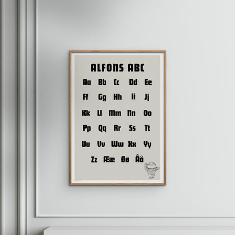 Poster & Frame Alfons Åberg - Alfons Åberg - ABC Sort