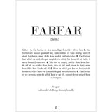 Poster & Frame Citatplakat - Farfar Definition
