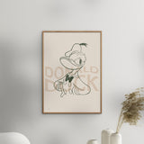 Poster & Frame Disney - Donald Duck Green
