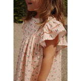Konges Sløjd Cherry Pink Motif Coco Dress Gots